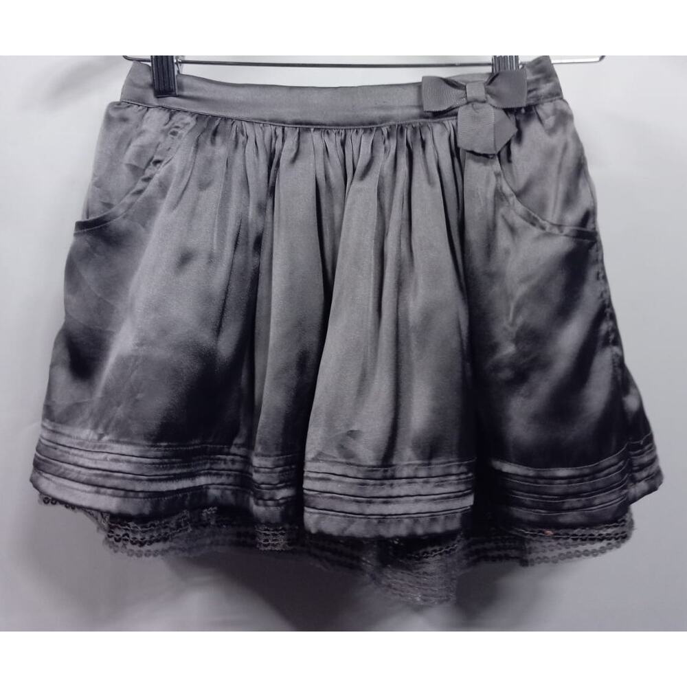 NKY Girls Gray Skirt Solid Size 6A